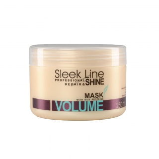 Silk hair mask SLEEK LINE" VOLUME
