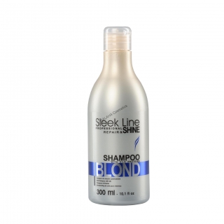 Silk shampoo "SLEEK LINE" BLOND